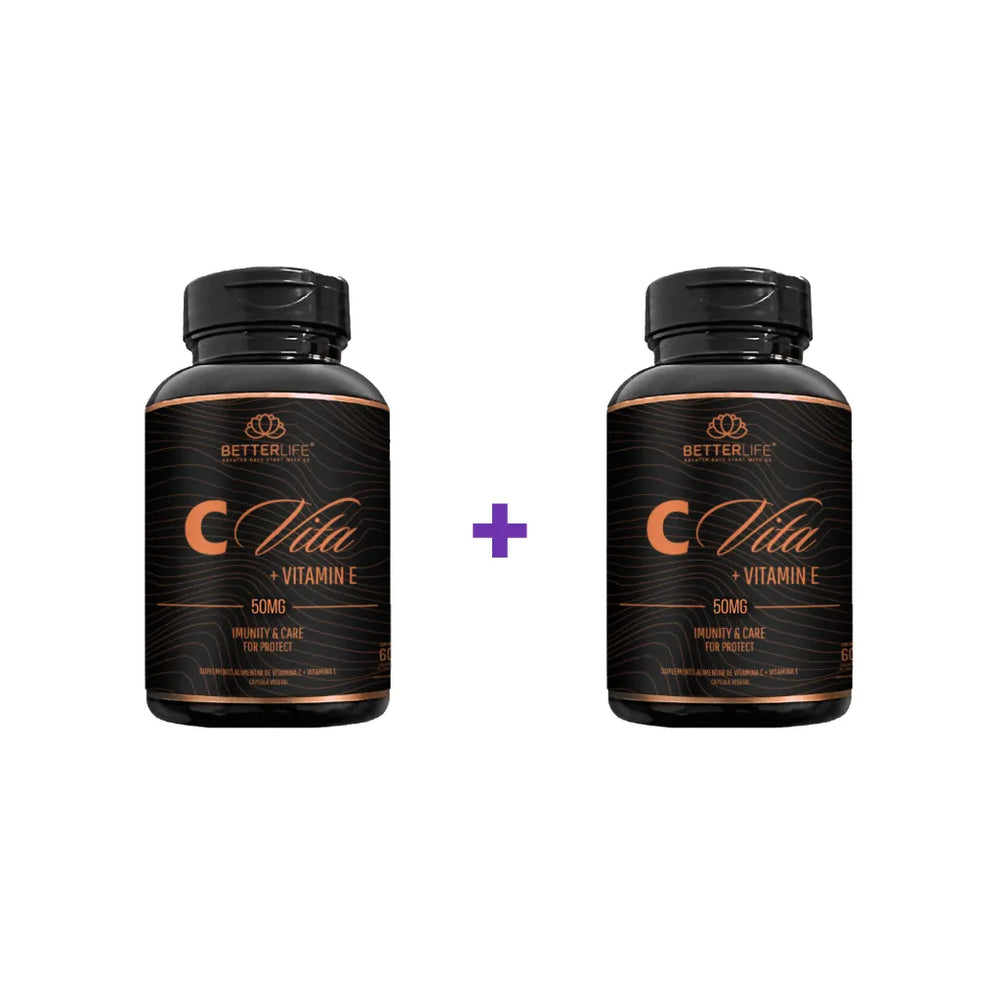 Kit com 2 C Vita + Vitamina E 60 Cápsulas - Para 2 meses