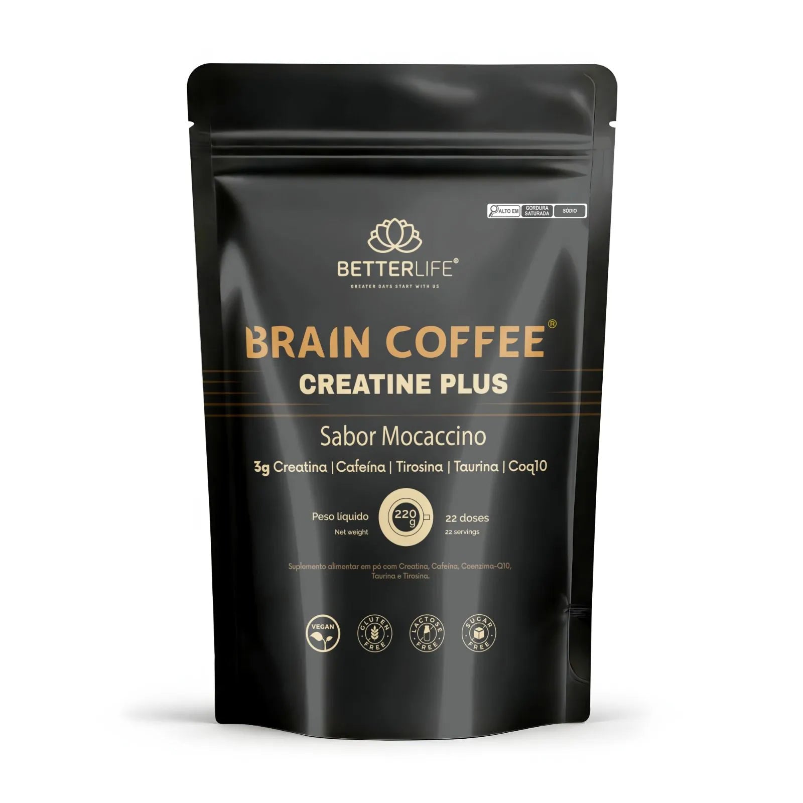 Brain Coffee Mocaccino Creatine Plus 220g – Betterlife®️