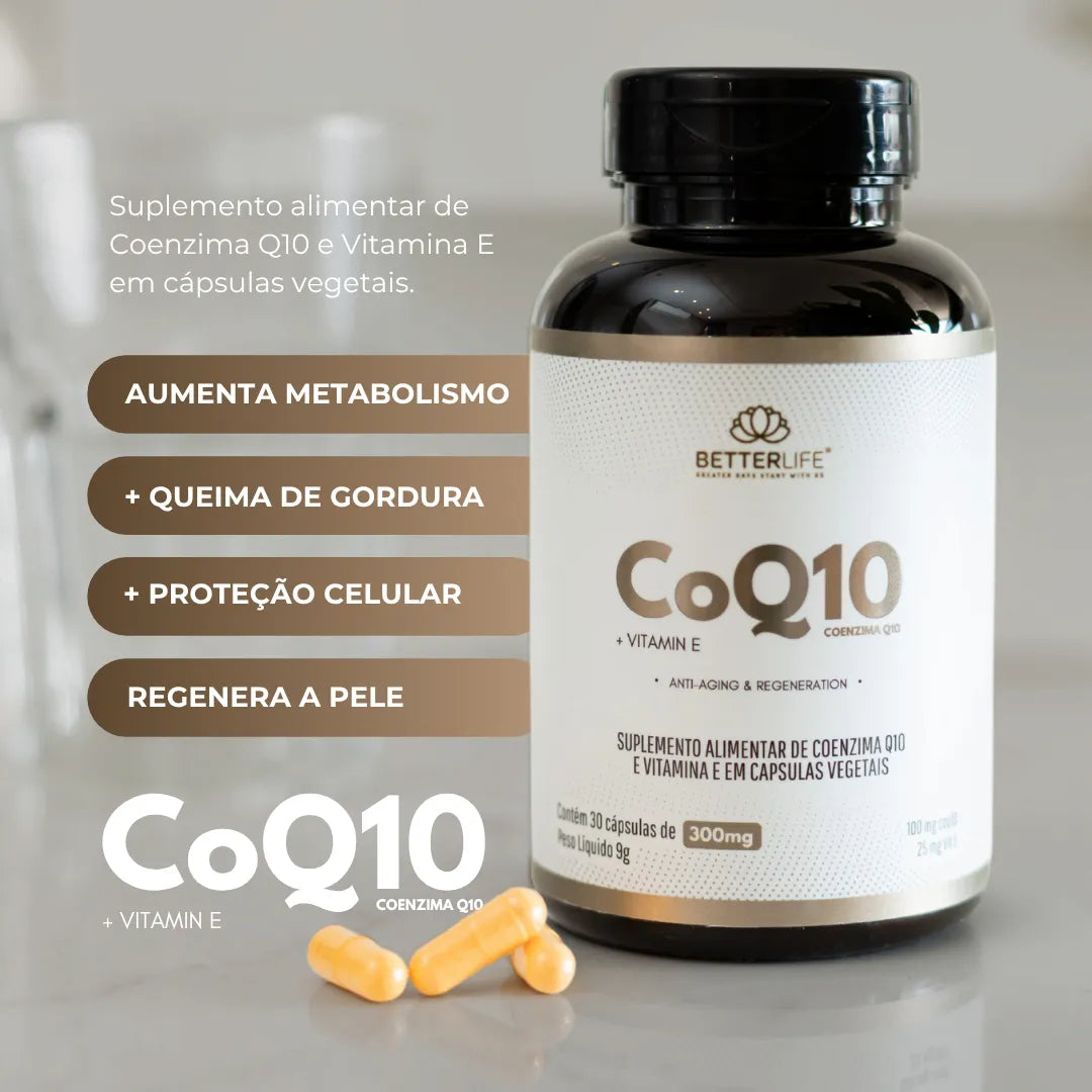 Kit com 3 COQ1O (Coenzima Q10 + Vitamina E) 30 Cápsulas - Para 3 meses