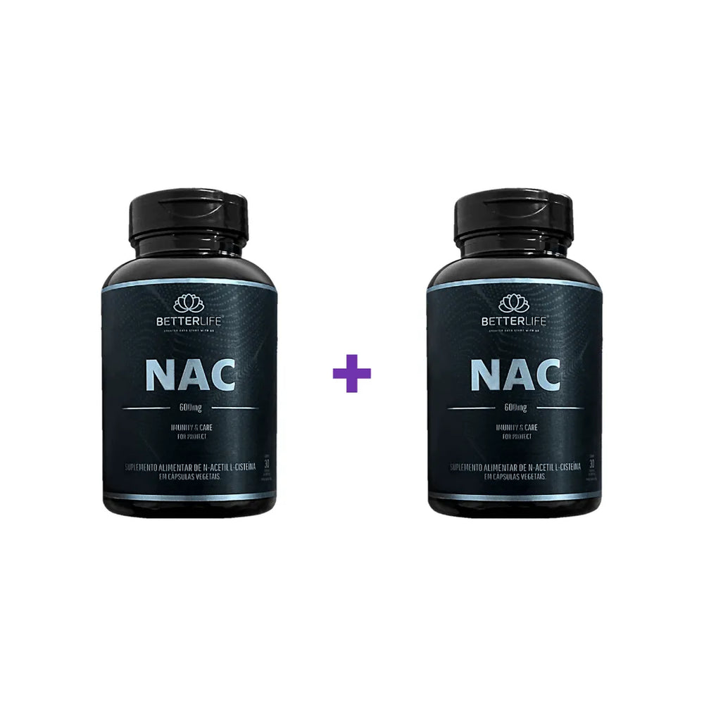 Kit com 2 NAC N-Acetil L-Cisteína 30 Cápsulas - Para 2 meses