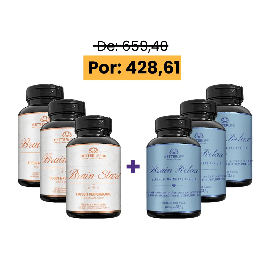 Kit Alta Performance Relax + Start - Para 3 Meses