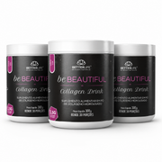 Kit com 3 Be Beautiful Collagen Drink Sabor Uva 300g