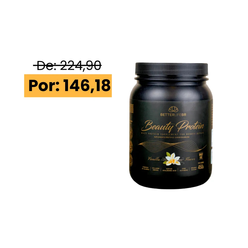 Proteína Beauty Whey Protein Baunilha 450g