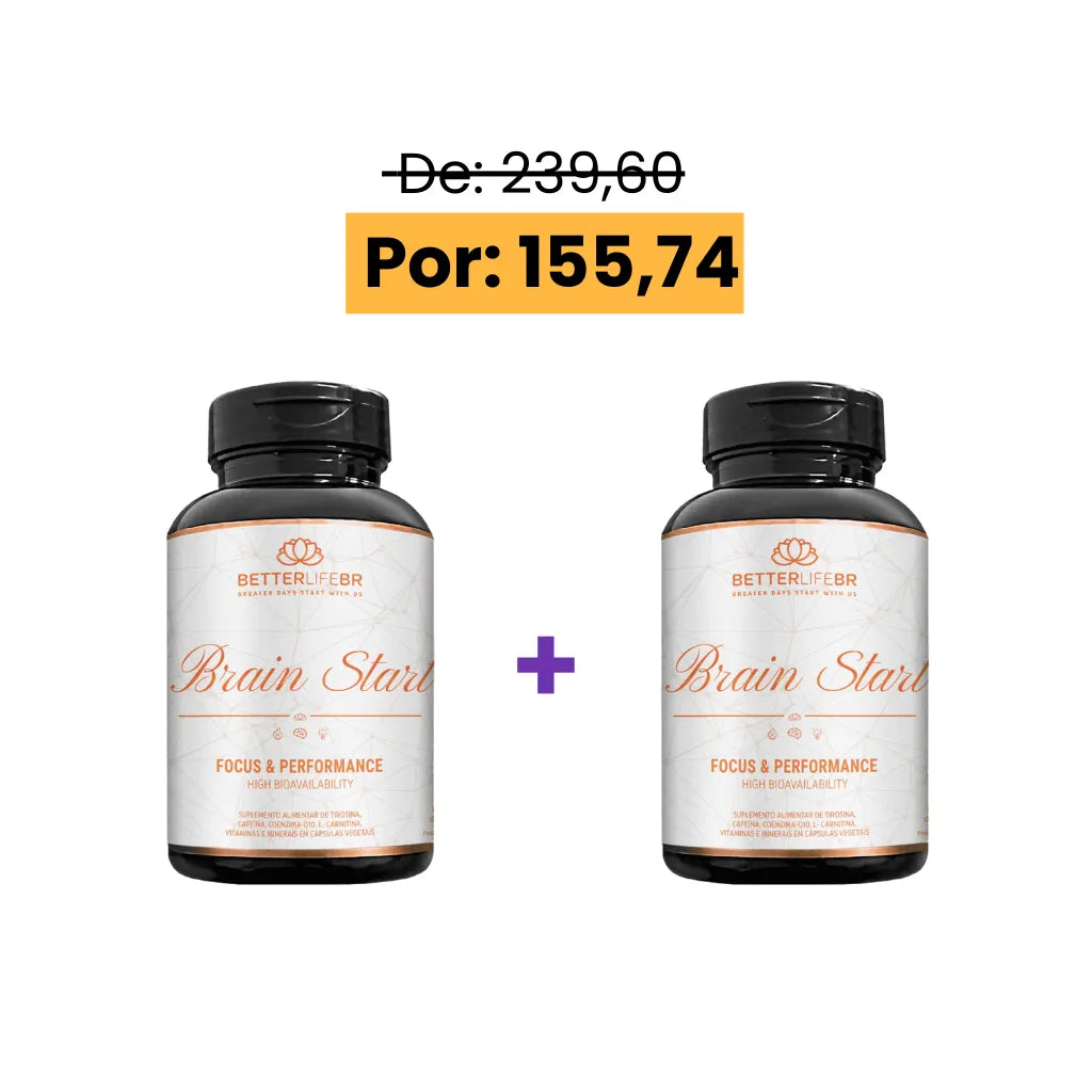 Kit com 2 Brain Start 60 Cápsulas - Para 2 meses