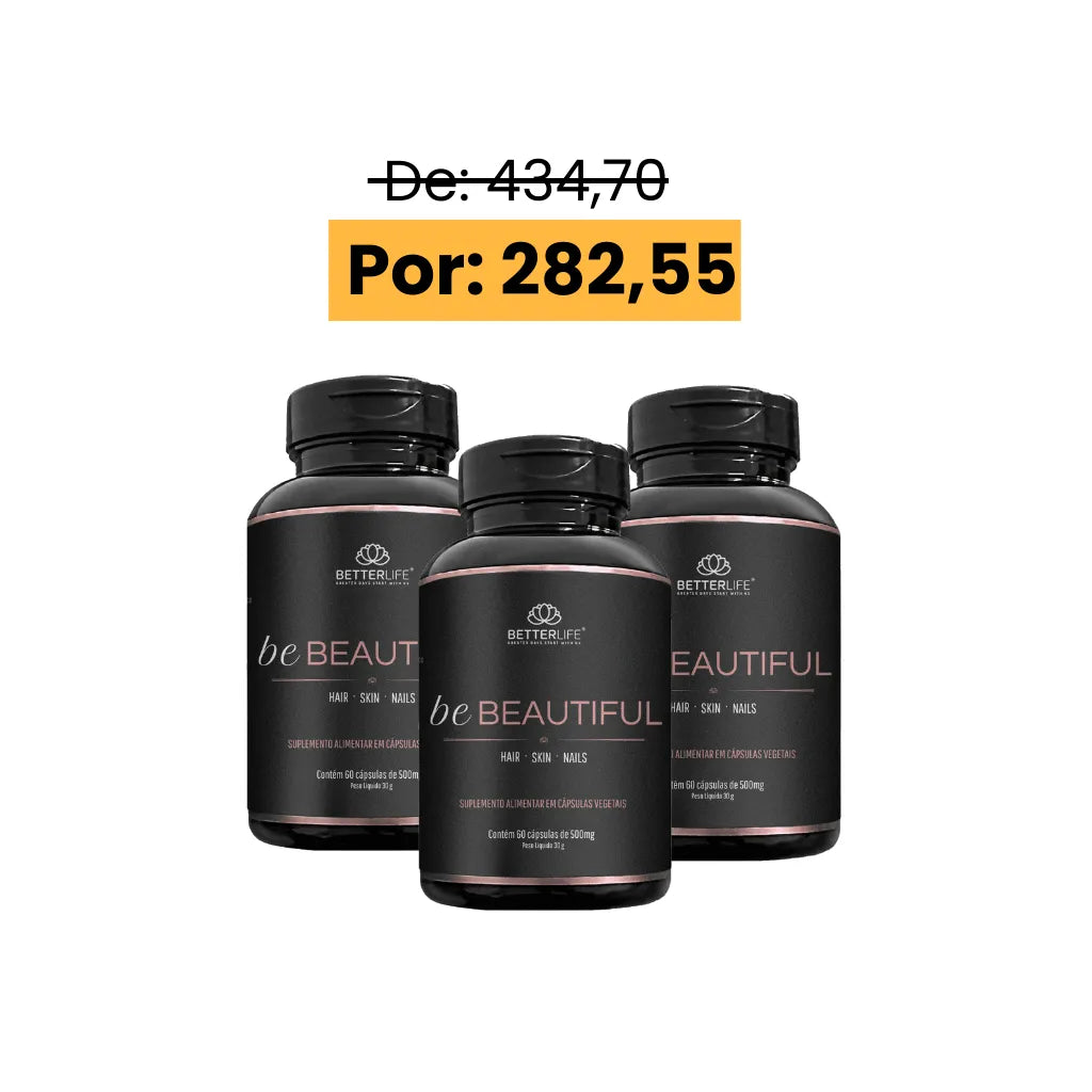 Kit com 3  Be Beautiful 60 Cápsulas - Para 3 meses