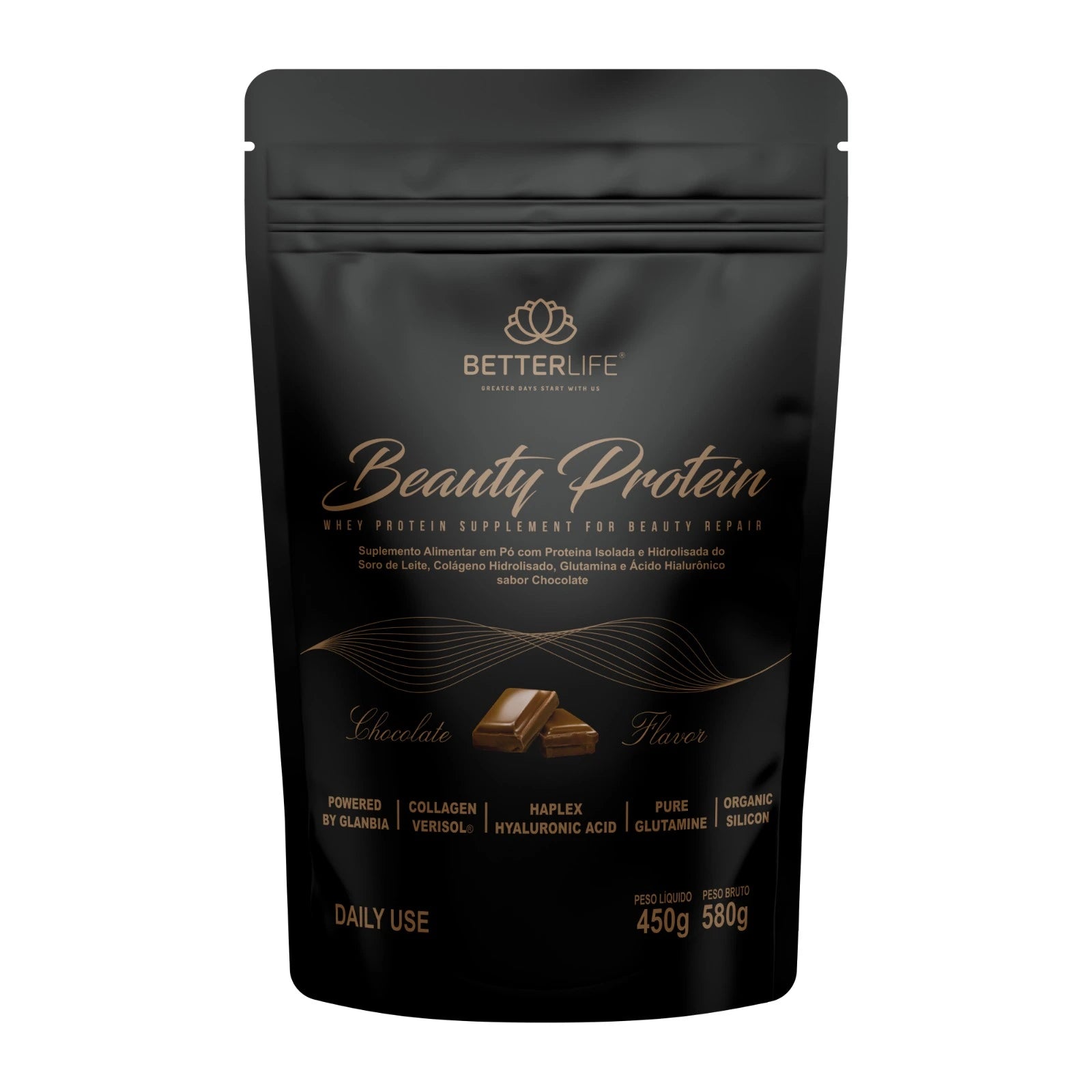 Proteína Beauty Whey Protein Chocolate 450g