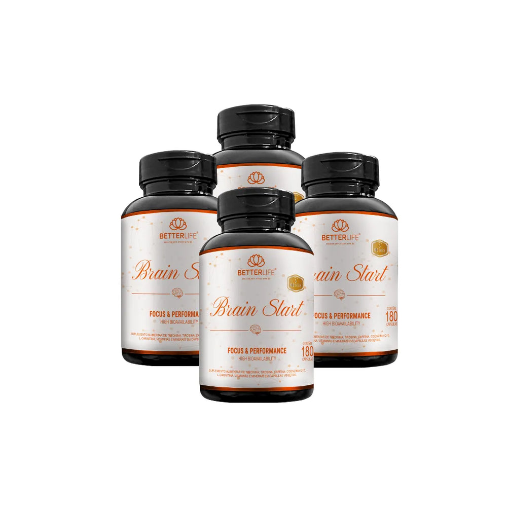 Kit com 4 Brain Start 180 Cápsulas - Para 12 meses